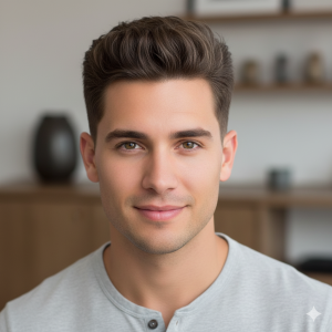 دوره فید مو تخصصی (حکاکی روی سر 0 تا 100) 2 Mid Shadow Fade with a Textured Quiff